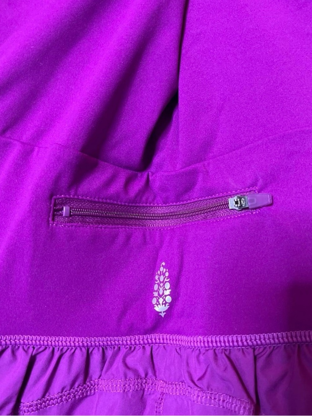 FP Movement Righteous Runsie Romper- Vivid Violet, NWT - Picture 5 of 6